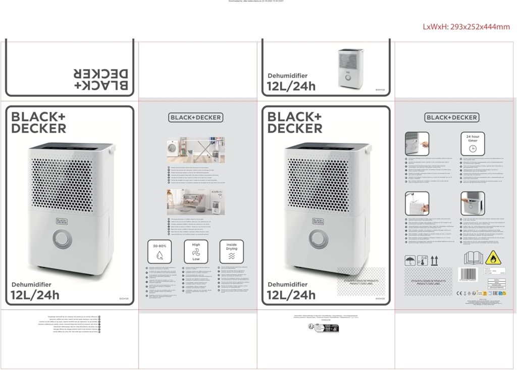 رطوبت گیر بلک اند دکر مدل BXDH12E