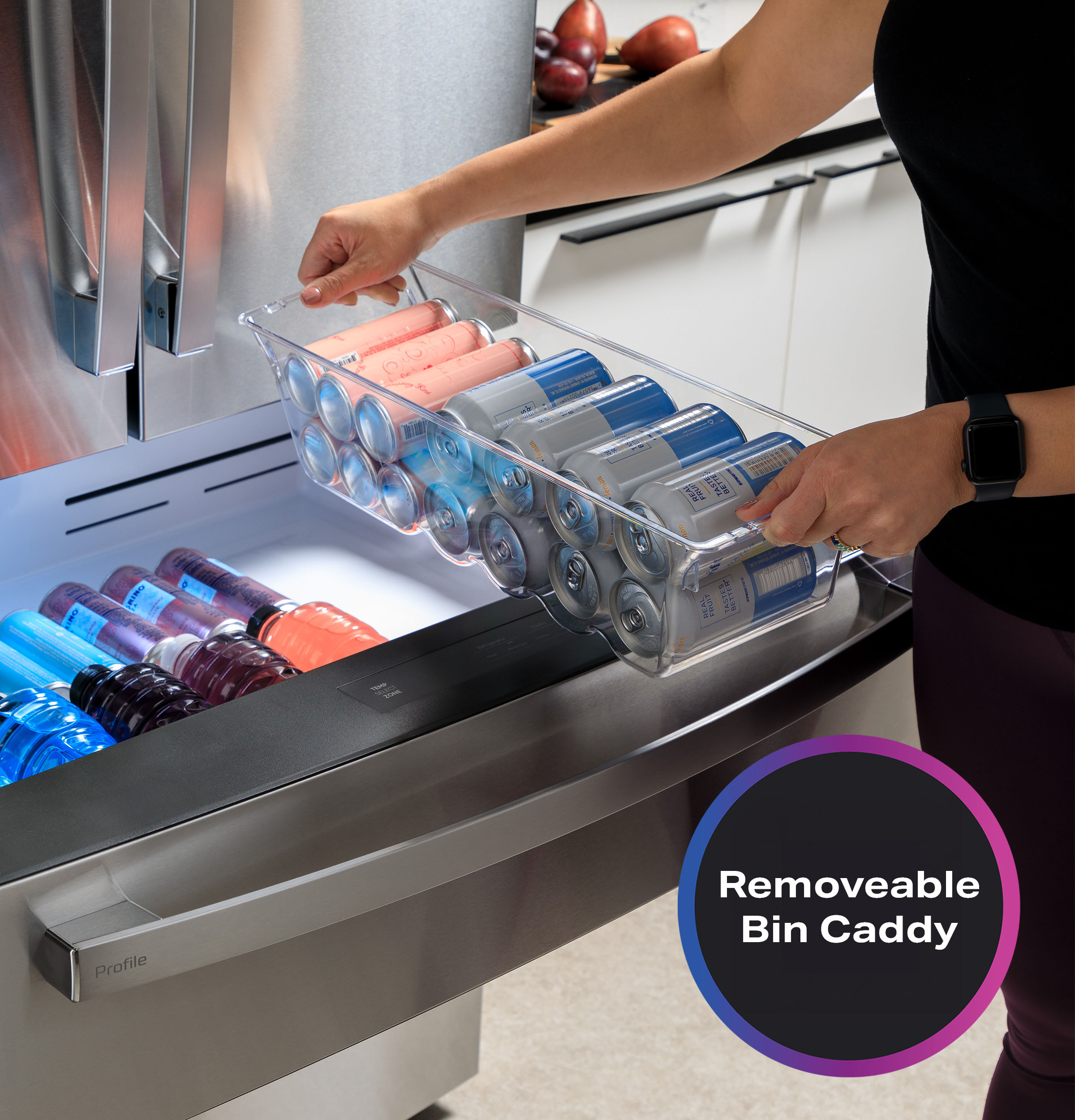 یخچال فریزر جنرال الکتریک مدل پروفایل PVD28BYNFS